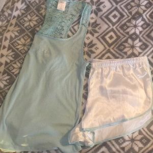 Bride tank and shorts set